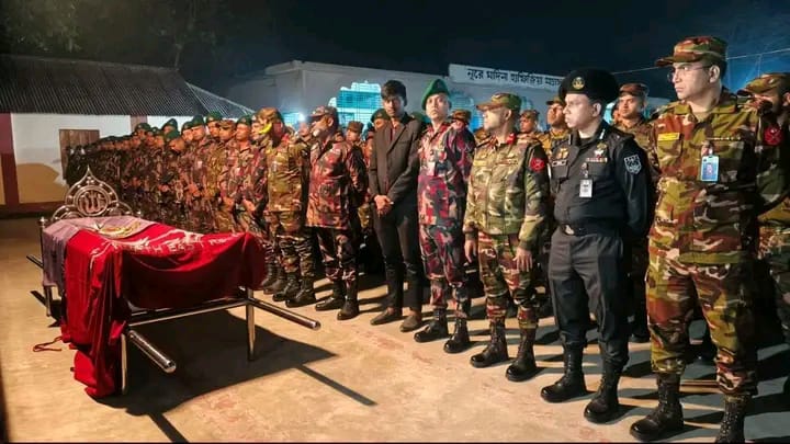 কুমিল্লায় র‌্যাব কর্মকর্তা মোতালেবের দাফন সম্পন্ন